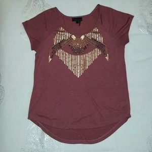 Aztec, studded, flowy shirt