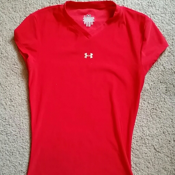 Red Under armour shirt