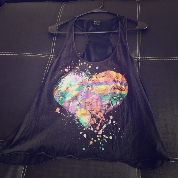 Black tank top