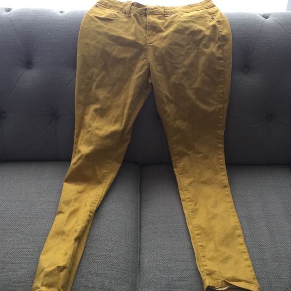 Mustard colored jeans