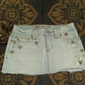 Abercrombie & Fitch Mini Jean Skirt ***