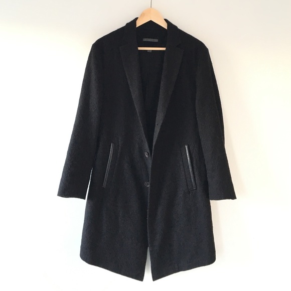 John Varvatos Jackets & Blazers - John Varvatos virgin wool & lambskin leather coat