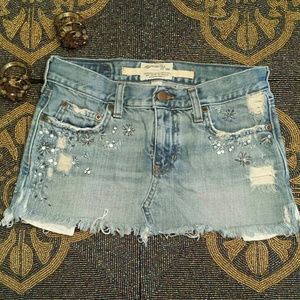 Abercrombie & Fitch Mini Jean Skirt***