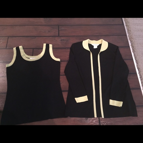 Miscook two piece sweater set ex small