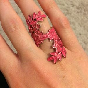 Statement Coral Ring
