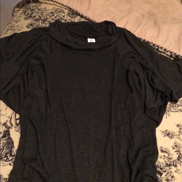 Dark grey butterfly sleeve shirt