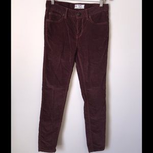 Free People High Rise Corduroy Pants - Hazelnut