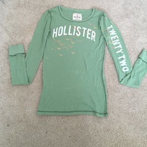 Green Hollister long sleeve