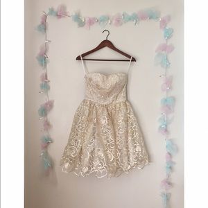 Ivory Lace Floral Princess Dress
