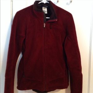 Burgundy Patagonia Fleece Jacket