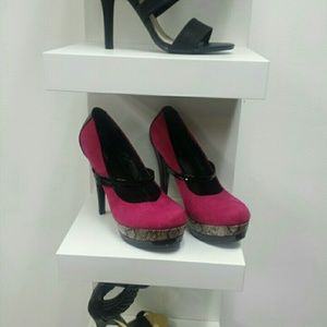 SALE TODAY ONLY!!!Hot pink mary jane heels