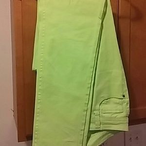 Lime green skinny jeans