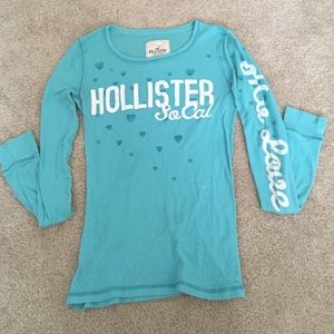 Blue Hollister long sleeve