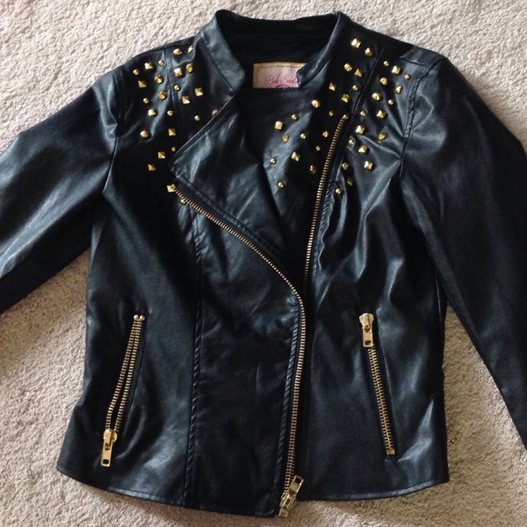 Studded leather/moto jacket