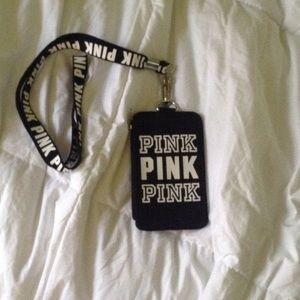Pink card holder