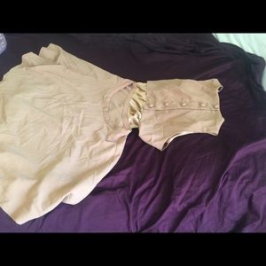 Open backed flare dress