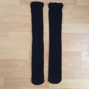 Black thigh high socks