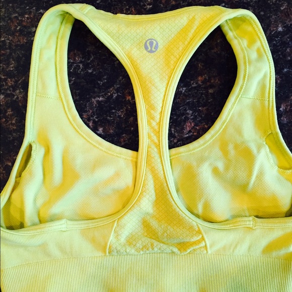 Size 2 yellow lululemon sports bra