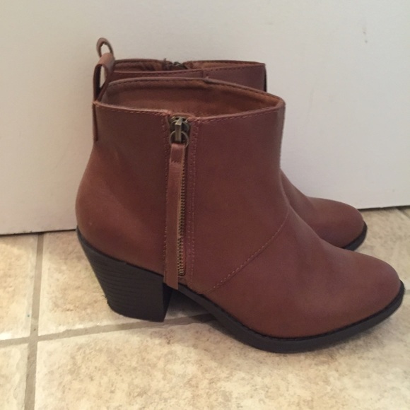 Brown booties