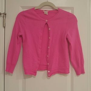 Hot pink cashmere cardigan