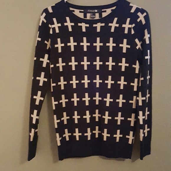 Forever 21 cross sweater