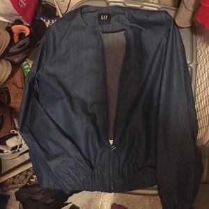 Gap Denim Bomber Jacket.