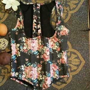 Corset Floral Vest***