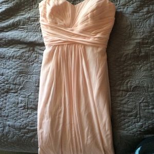 Long blush gown