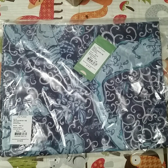 Navy Cape and Island Lilly Pulitzer Murfee Scarf