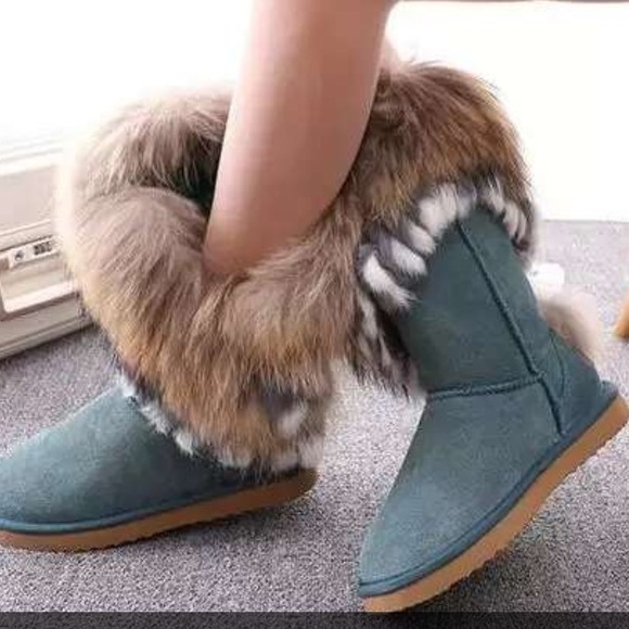 Winter boots real fur