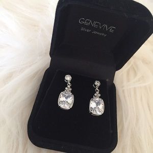 Sterling silver crystal earrings