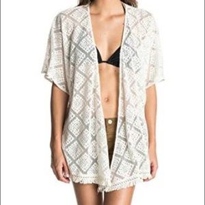 Roxy Fringe Lace Kimono