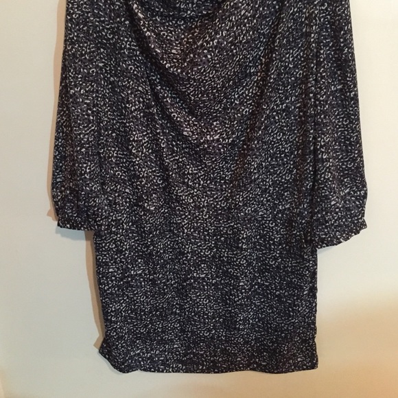 Grey/black/white Gap long sleeve dress