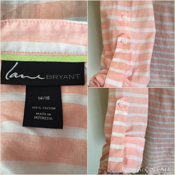 ❗️SOLD❗️Peach Lane Bryant Top - Picture 4 of 4