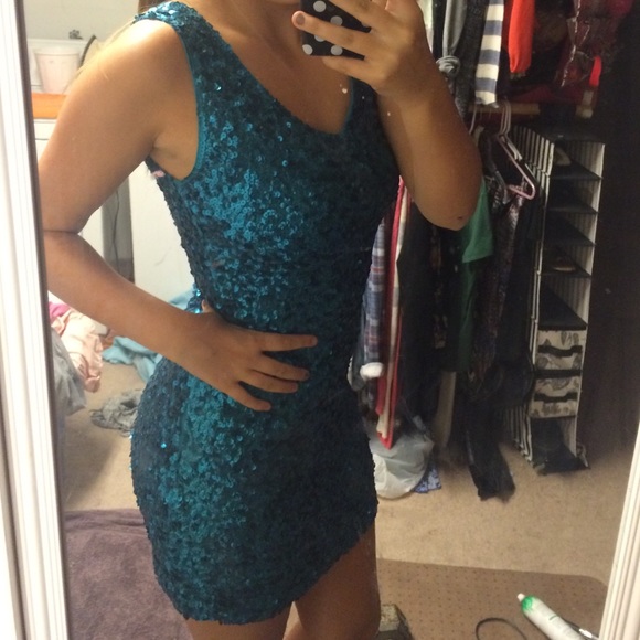 All blue sequence dress💙