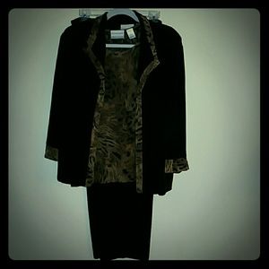 Alfred Dunner three piece pant suit