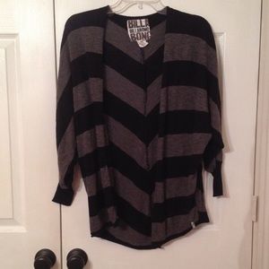 Black and grey cardigan