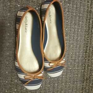 Kelly & Katie Striped Flats