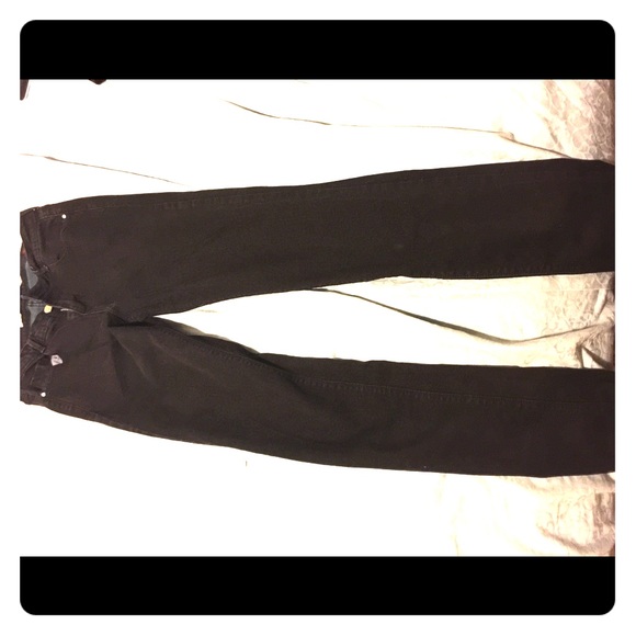 Black winter jeans