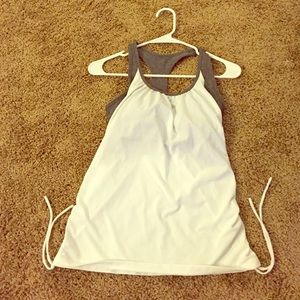 An express core tank with built in sports bra!