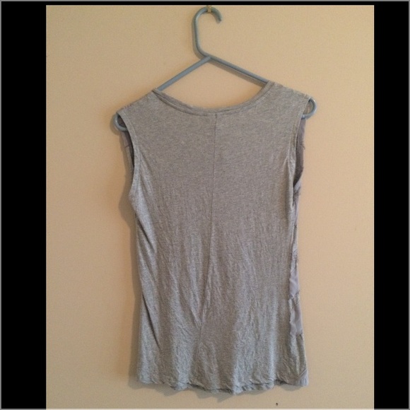 Gray top with Discreet Ruffles & Lace, fun & sexy! - Picture 2 of 2