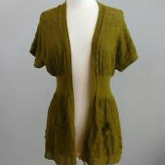 Anthro short sleeve open cardigan