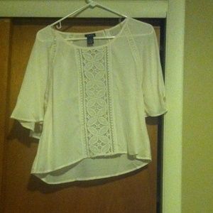 Cream rue 21 blouse