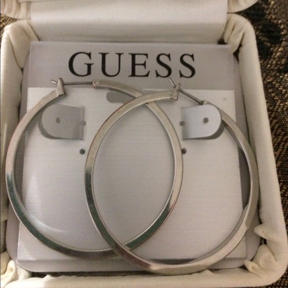 Guess hoop earrings brand new***