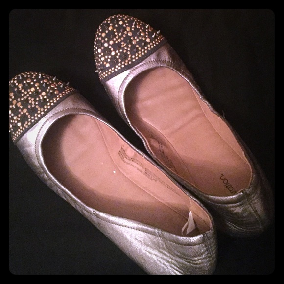 Studded ballet flats