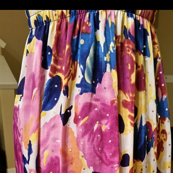 FLORAL SLEEVELESS DRESS - Picture 2 of 2