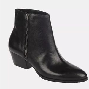 Franco Sarto Black Leather Booties