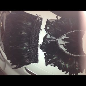 Sexy black bird costume