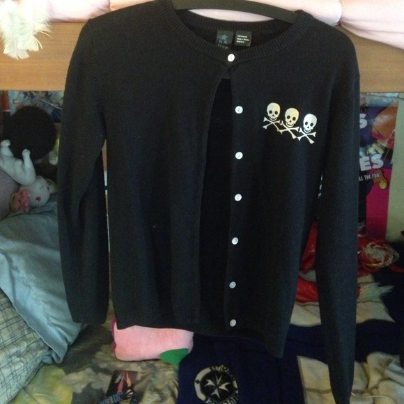 E.C. Star (used) Black Cardigan