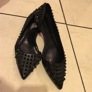 Zara Black Studded Flats